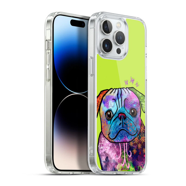 Duirwaigh Animals Pug Dog Soft Gel Case for Apple iPhone 13 Pro Max & MagSafe