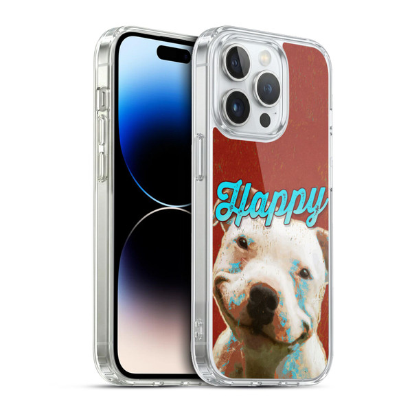 Duirwaigh Animals Pitbull Dog Soft Gel Case for Apple iPhone 13 Pro & MagSafe