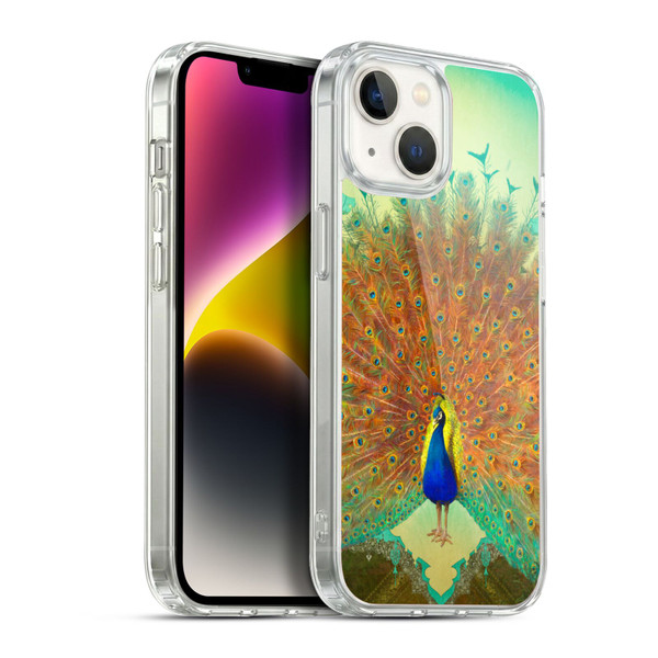 Duirwaigh Animals Peacock Soft Gel Case for Apple iPhone 14