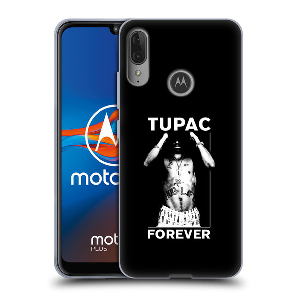 Tupac Shakur Key Art Forever Soft Gel Case for Motorola Moto E6 Plus