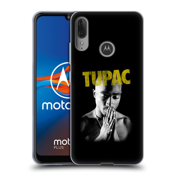 Tupac Shakur Key Art Golden Soft Gel Case for Motorola Moto E6 Plus