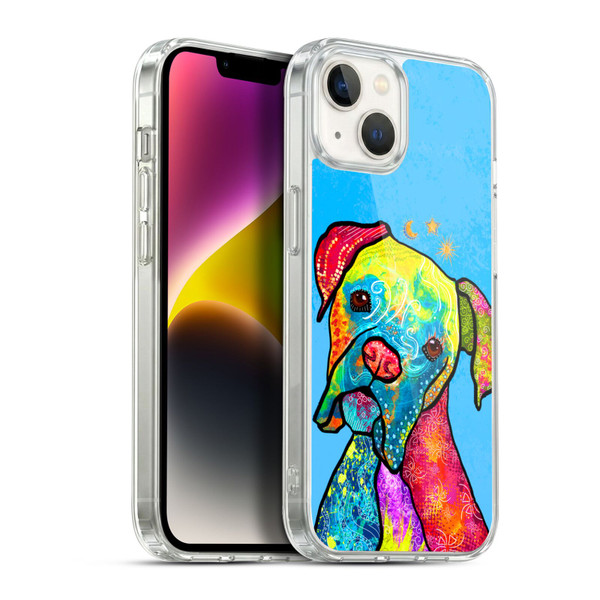 Duirwaigh Animals Boxer Dog Soft Gel Case for Apple iPhone 14 Plus & MagSafe