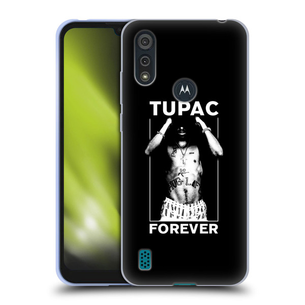 Tupac Shakur Key Art Forever Soft Gel Case for Motorola Moto E6s (2020)