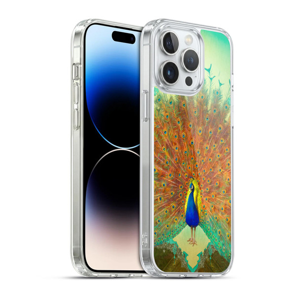 Duirwaigh Animals Peacock Soft Gel Case for Apple iPhone 14 Pro Max & MagSafe