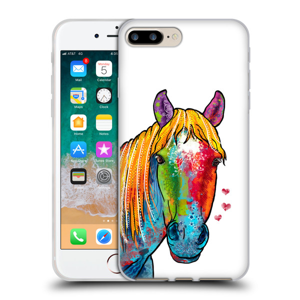 Duirwaigh Animals Horse Soft Gel Case for Apple iPhone 7 Plus / iPhone 8 Plus
