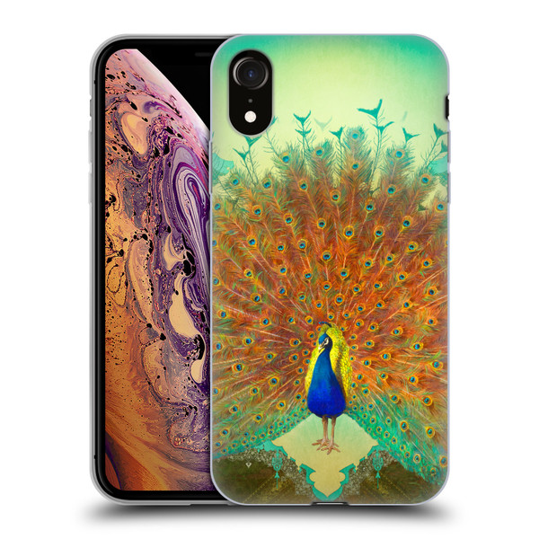 Duirwaigh Animals Peacock Soft Gel Case for Apple iPhone XR