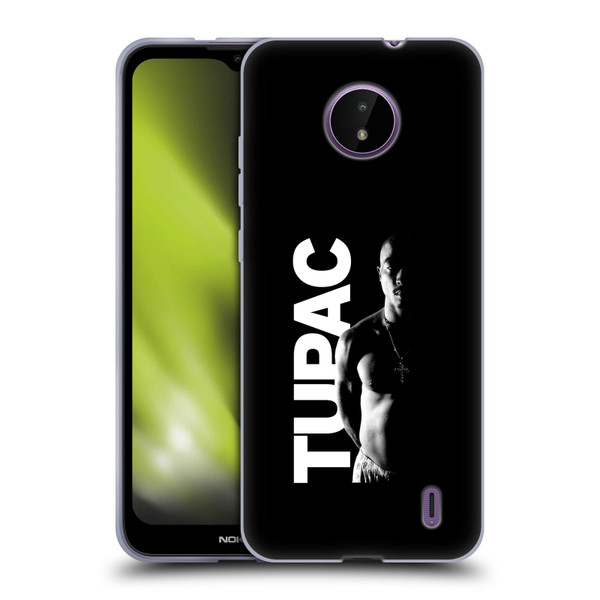 Tupac Shakur Key Art Black And White Soft Gel Case for Nokia C10 / C20