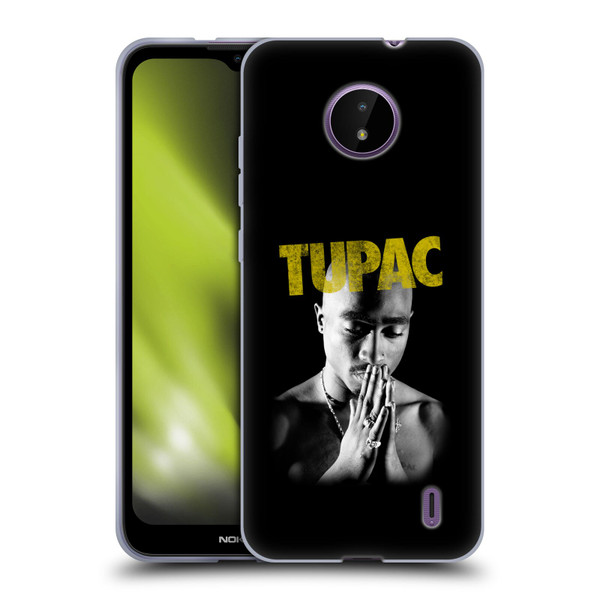 Tupac Shakur Key Art Golden Soft Gel Case for Nokia C10 / C20