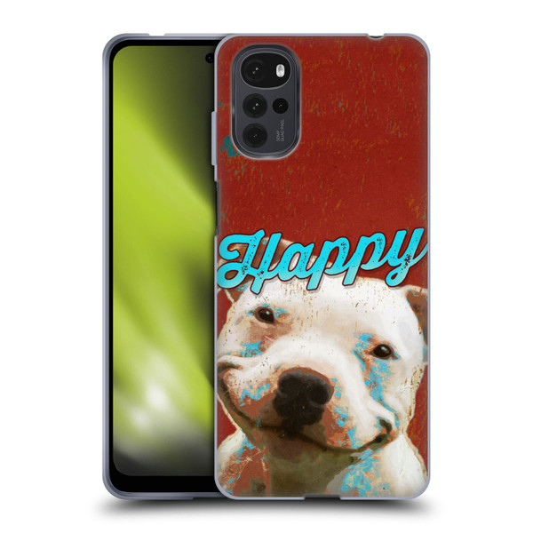 Duirwaigh Animals Pitbull Dog Soft Gel Case for Motorola Moto G22