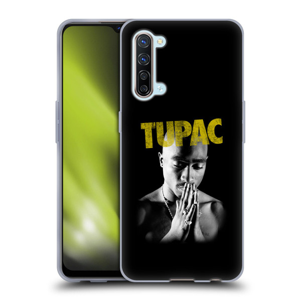 Tupac Shakur Key Art Golden Soft Gel Case for OPPO Find X2 Lite 5G