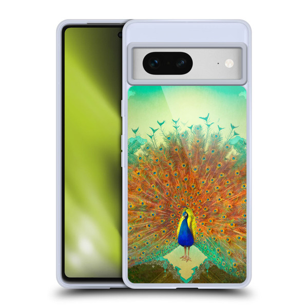 Duirwaigh Animals Peacock Soft Gel Case for Google Pixel 7