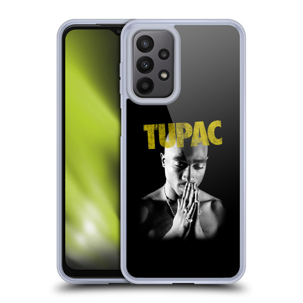 Tupac Shakur Key Art Golden Soft Gel Case for Samsung Galaxy A23 / 5G (2022)