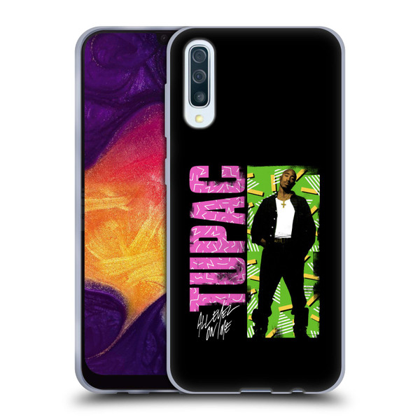 Tupac Shakur Key Art Distressed Look Soft Gel Case for Samsung Galaxy A50/A30s (2019)