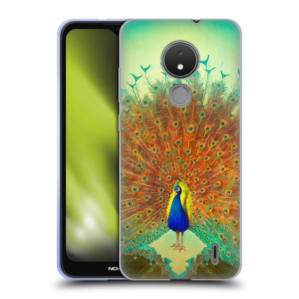 Duirwaigh Animals Peacock Soft Gel Case for Nokia C21