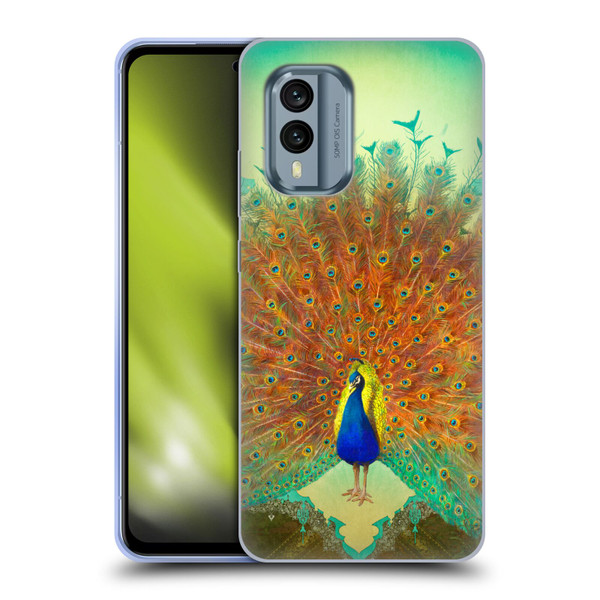 Duirwaigh Animals Peacock Soft Gel Case for Nokia X30