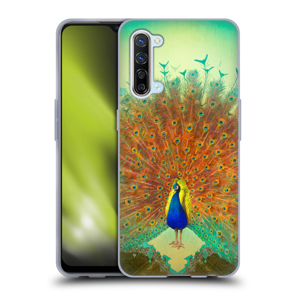 Duirwaigh Animals Peacock Soft Gel Case for OPPO Find X2 Lite 5G