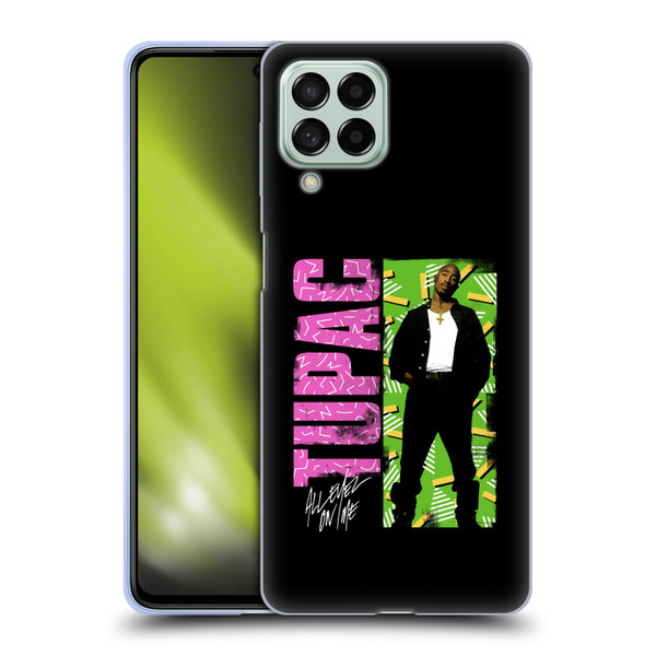 Tupac Shakur Key Art Distressed Look Soft Gel Case for Samsung Galaxy M53 (2022)