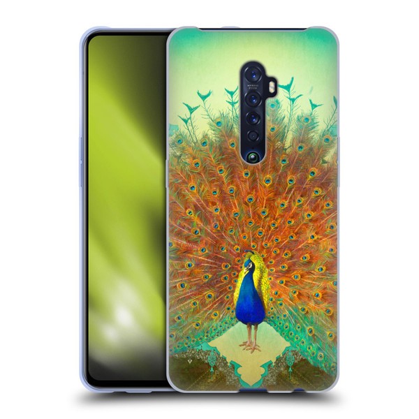 Duirwaigh Animals Peacock Soft Gel Case for OPPO Reno 2