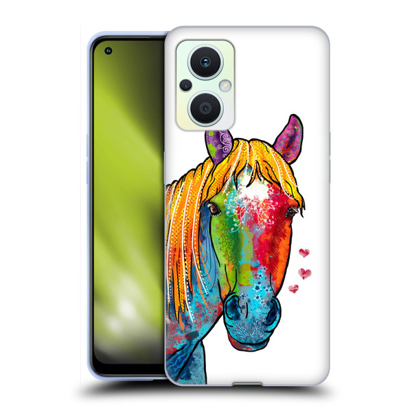 Duirwaigh Animals Horse Soft Gel Case for OPPO Reno8 Lite