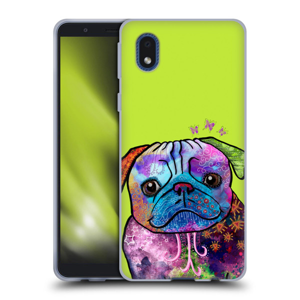 Duirwaigh Animals Pug Dog Soft Gel Case for Samsung Galaxy A01 Core (2020)