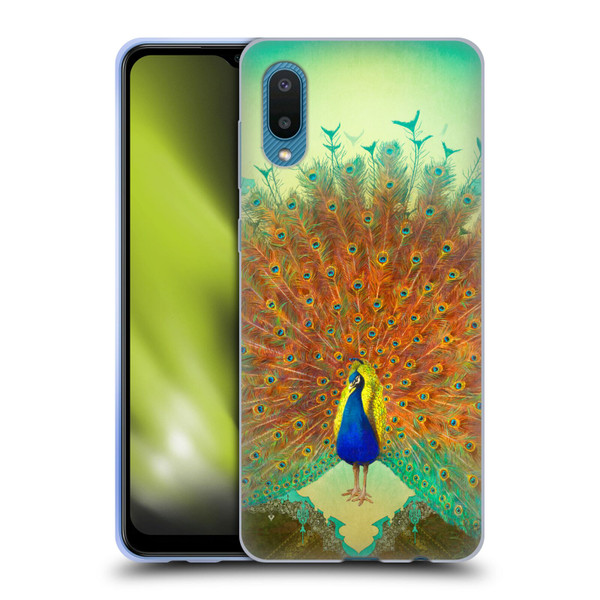 Duirwaigh Animals Peacock Soft Gel Case for Samsung Galaxy A02/M02 (2021)
