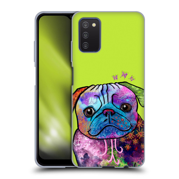 Duirwaigh Animals Pug Dog Soft Gel Case for Samsung Galaxy A03s (2021)