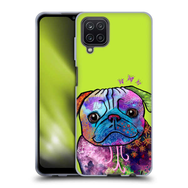 Duirwaigh Animals Pug Dog Soft Gel Case for Samsung Galaxy A12 (2020)