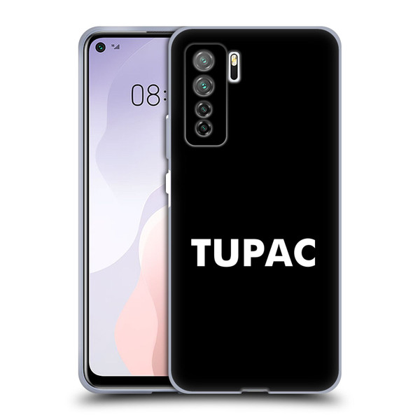 Tupac Shakur Logos Sans Serif Soft Gel Case for Huawei Nova 7 SE/P40 Lite 5G