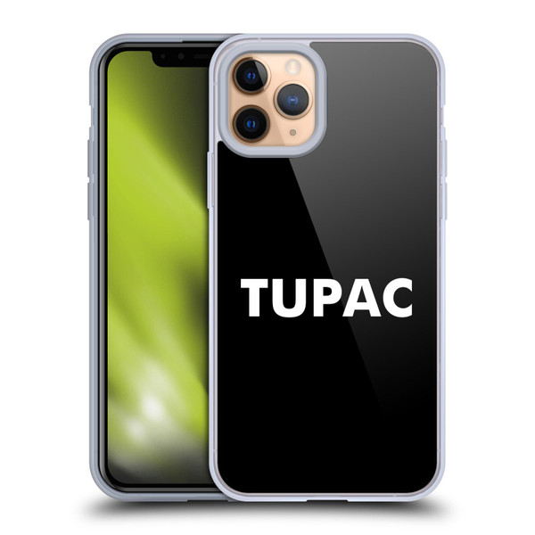 Tupac Shakur Logos Sans Serif Soft Gel Case for Apple iPhone 11 Pro