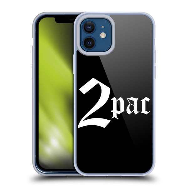 Tupac Shakur Logos Old English Soft Gel Case for Apple iPhone 12 / iPhone 12 Pro