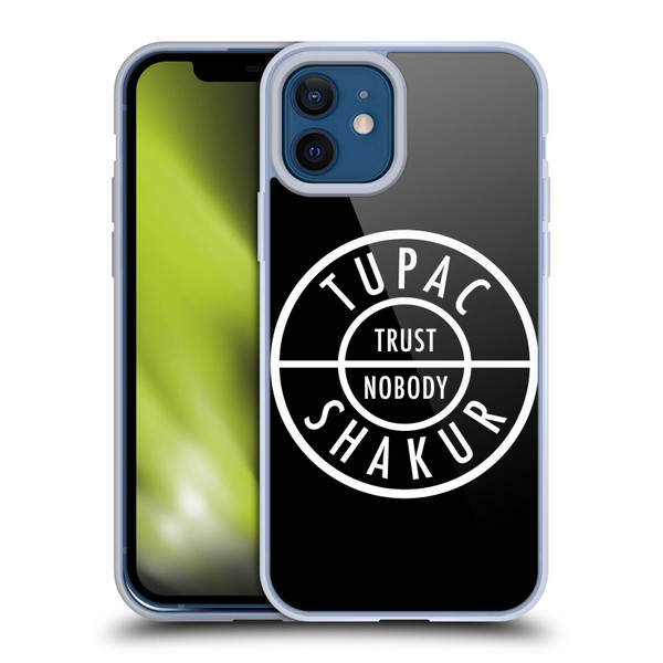 Tupac Shakur Logos Trust Nobody Soft Gel Case for Apple iPhone 12 / iPhone 12 Pro