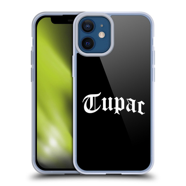 Tupac Shakur Logos Old English 2 Soft Gel Case for Apple iPhone 12 Mini