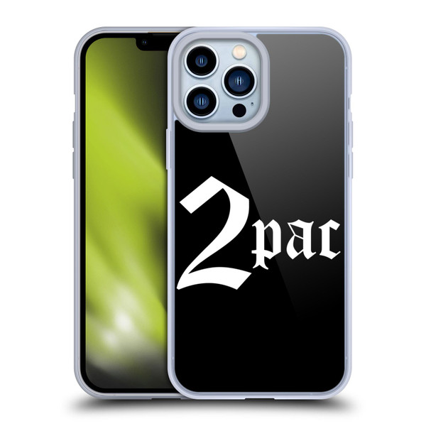 Tupac Shakur Logos Old English Soft Gel Case for Apple iPhone 13 Pro Max