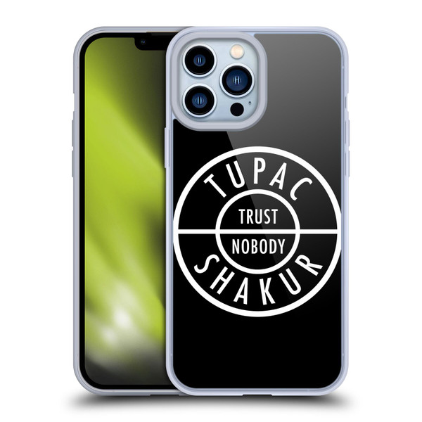 Tupac Shakur Logos Trust Nobody Soft Gel Case for Apple iPhone 13 Pro Max