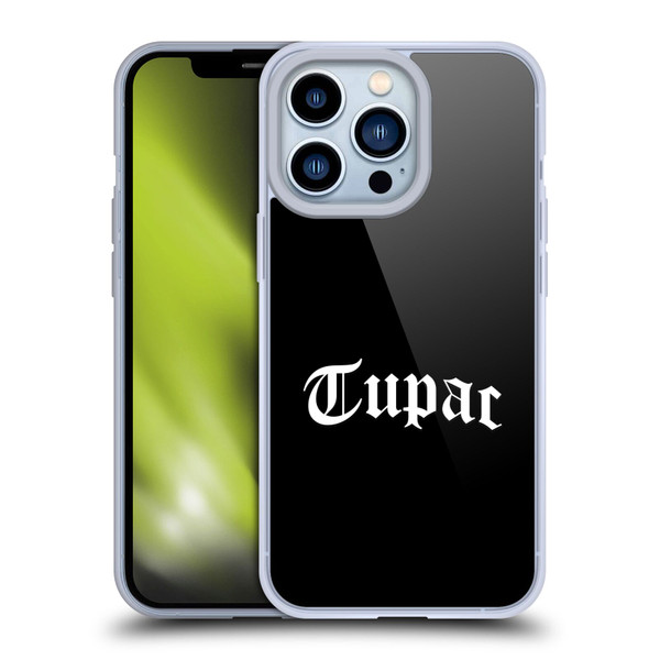 Tupac Shakur Logos Old English 2 Soft Gel Case for Apple iPhone 13 Pro