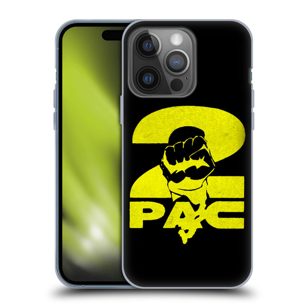 Tupac Shakur Logos Yellow Fist Soft Gel Case for Apple iPhone 14 Pro