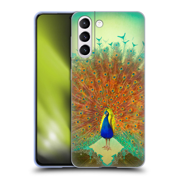 Duirwaigh Animals Peacock Soft Gel Case for Samsung Galaxy S21 5G