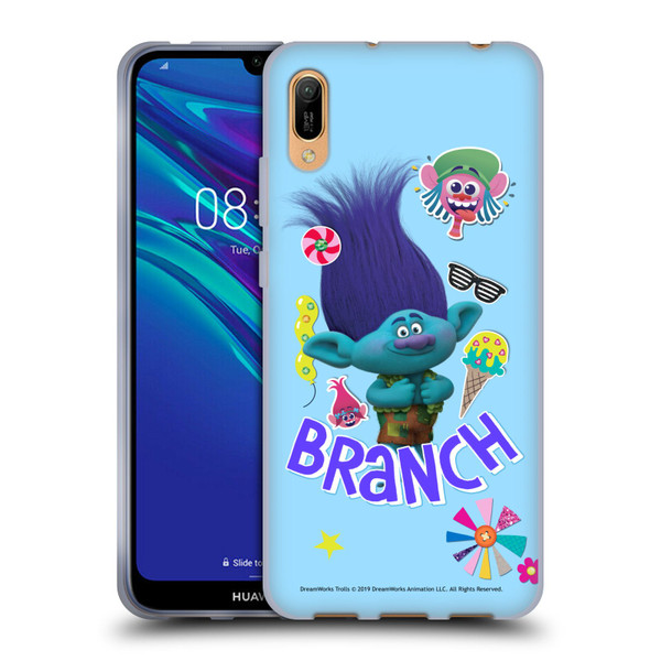 Trolls Graphics Branch Soft Gel Case for Huawei Y6 Pro (2019)