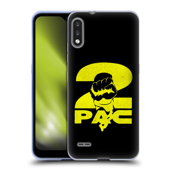 Tupac Shakur Logos Yellow Fist Soft Gel Case for LG K22