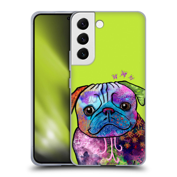 Duirwaigh Animals Pug Dog Soft Gel Case for Samsung Galaxy S22 5G