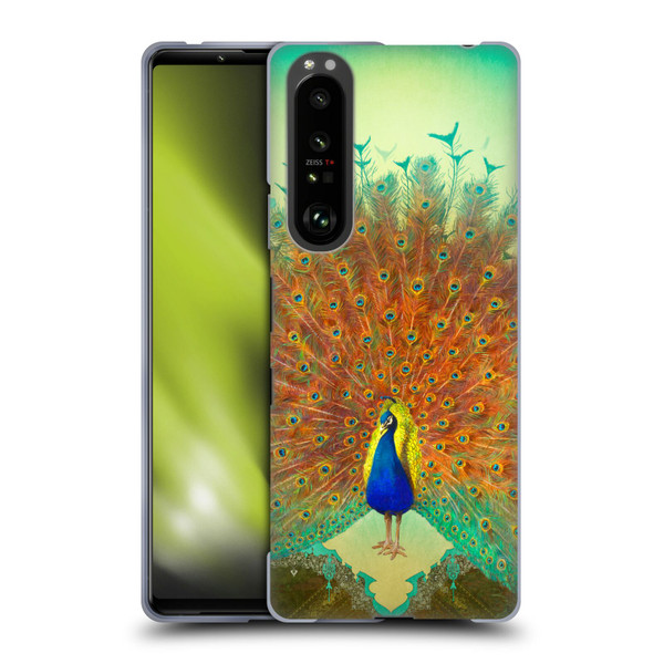 Duirwaigh Animals Peacock Soft Gel Case for Sony Xperia 1 III