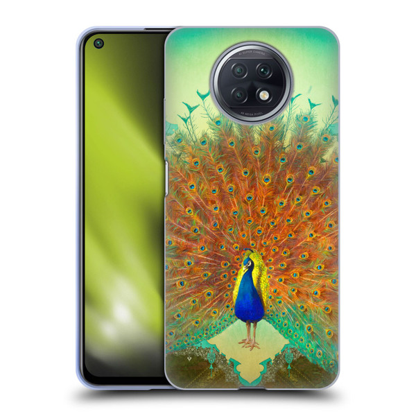 Duirwaigh Animals Peacock Soft Gel Case for Xiaomi Redmi Note 9T 5G