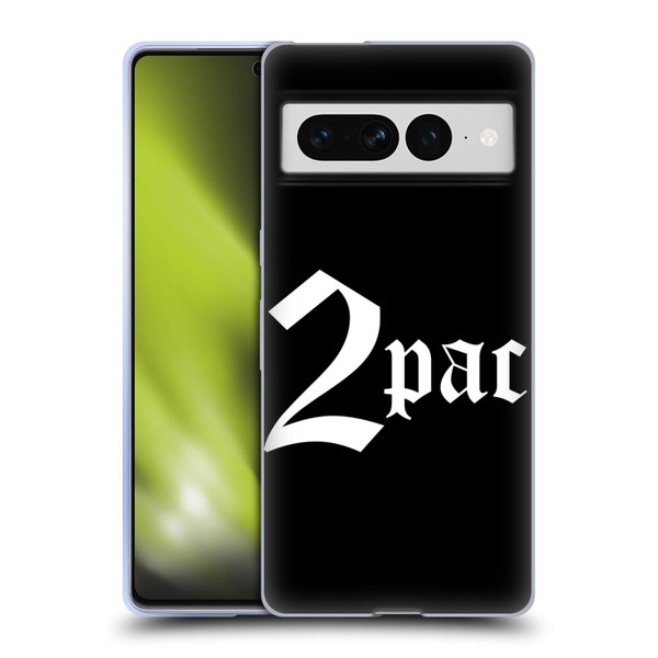 Tupac Shakur Logos Old English Soft Gel Case for Google Pixel 7 Pro