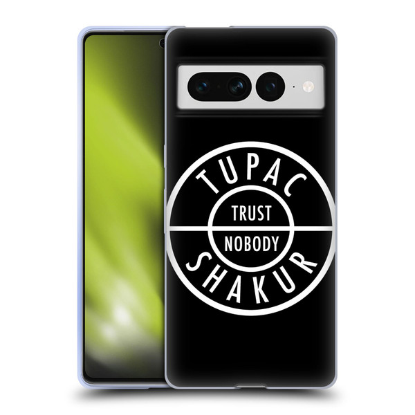 Tupac Shakur Logos Trust Nobody Soft Gel Case for Google Pixel 7 Pro
