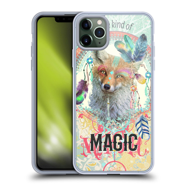 Duirwaigh Boho Animals Fox Soft Gel Case for Apple iPhone 11 Pro Max