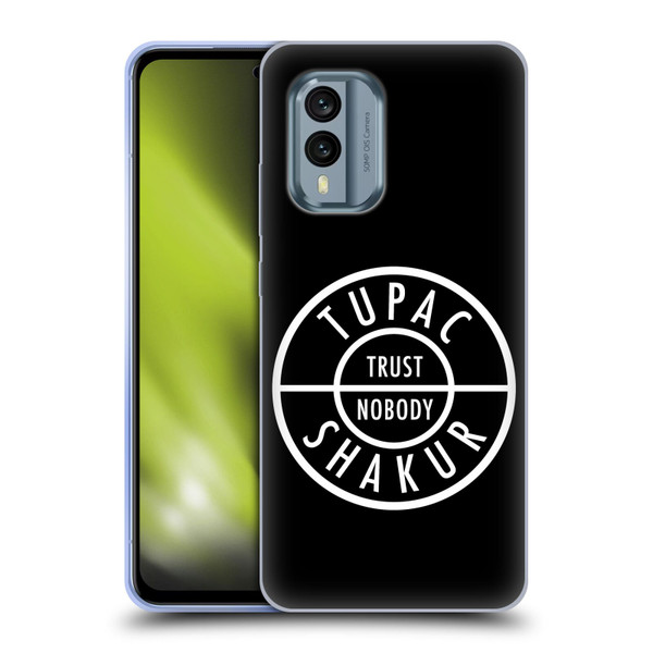 Tupac Shakur Logos Trust Nobody Soft Gel Case for Nokia X30