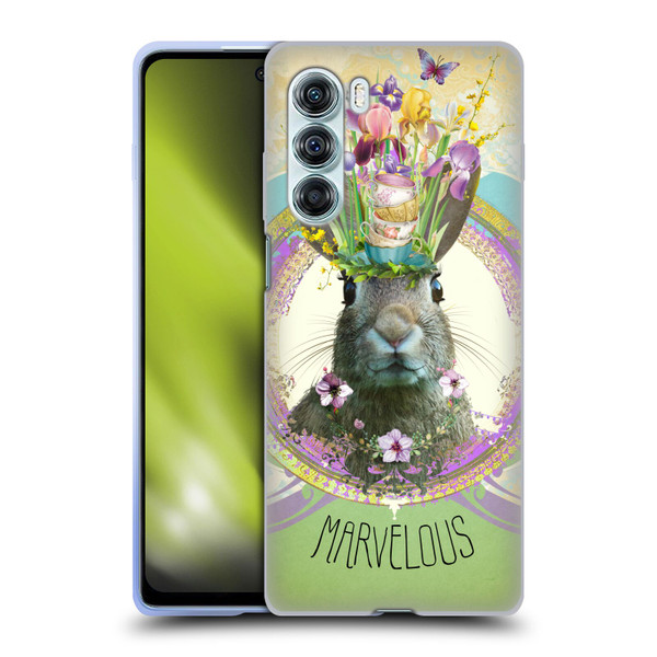 Duirwaigh Boho Animals Rabbit Soft Gel Case for Motorola Edge S30 / Moto G200 5G