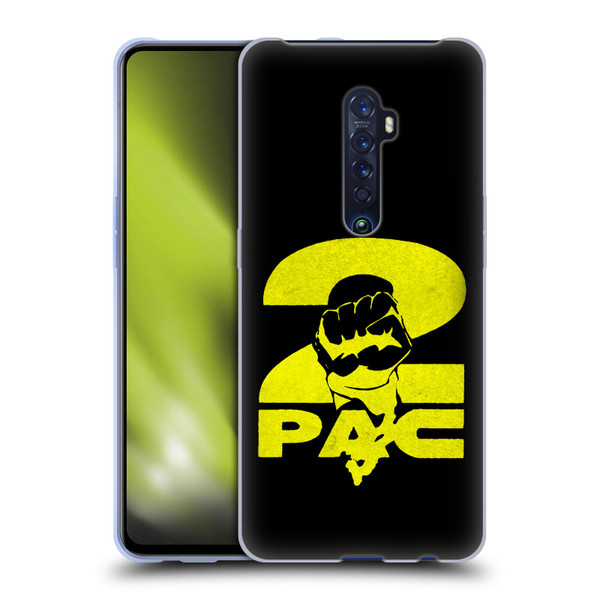 Tupac Shakur Logos Yellow Fist Soft Gel Case for OPPO Reno 2