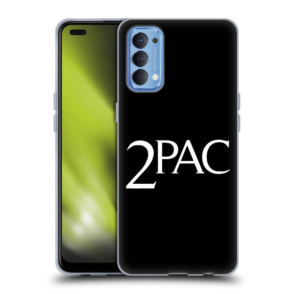 Tupac Shakur Logos Serif Soft Gel Case for OPPO Reno 4 5G