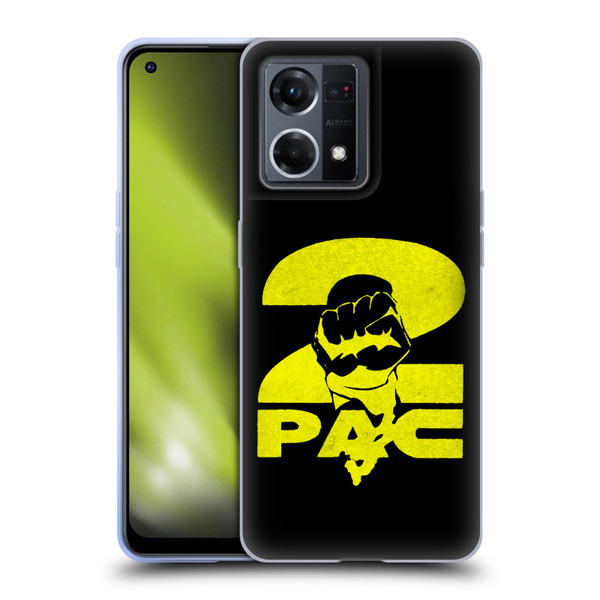 Tupac Shakur Logos Yellow Fist Soft Gel Case for OPPO Reno8 4G